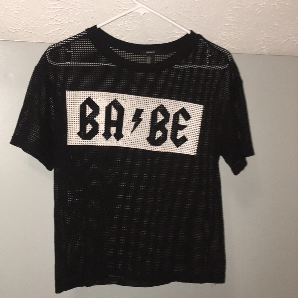 Babe see through shirt from forever 21